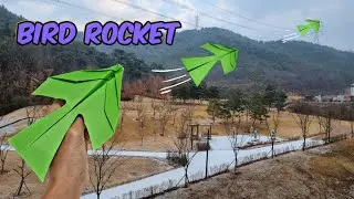 How to folding paper bird long rocket Helicopter that flies so smooth, maybe have you learn it yet?