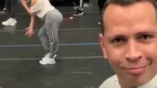 Alex Rodr&iacute;guez  graba  a su esposa jlo