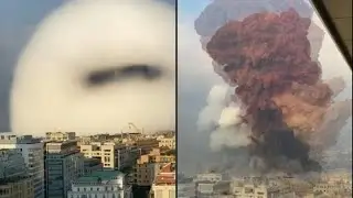 Beirut: Handybilder zeigen Druckwelle nach Explosion | AFP