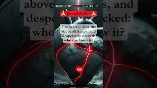 The Heart&rsquo;s Deception &ndash; Jeremiah 17:9