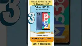 Best 5G Budget phones in Amazon Great Republic day sale #shorts