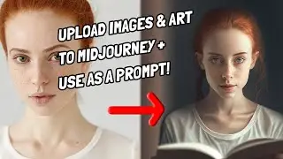 Midjourney V4 &mdash; Как загрузить изображение или произведение искусства и использовать его в качеств...