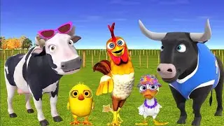 El Pollito Pio 3D | El Toro y el Tractor de la Granja de Zen&oacute;n el Pollito y el Tractor de la Granja 
