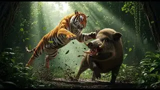 Forest king vs  giant boar the ultimate clash!