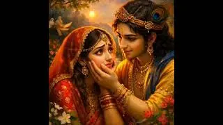 Radha and Krishna's morning pastimes 