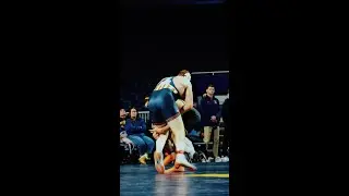 Taye Ghadiali takedown and win vs Illinois | Michigan Wrestling