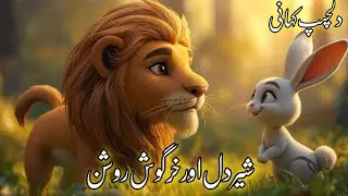 Lion and Rabbit Story | Animated Urdu Moral Stories | Animal Story | Hindi Kahaniya