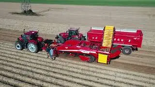 D&eacute;mo de l'Arracheuse de Pommes de Terre SELECT 200 - GRIMME avec le CASE IH PUMA 240 by Santerre