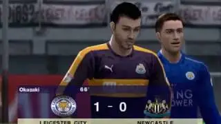 PES 2017 (PS2) Leicester City vs Newcastle United - Premier League