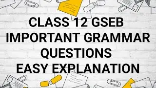 Use of Question Tag | GSEB Class 12|English|Grammar MCQ'S @agstudywithfriends 