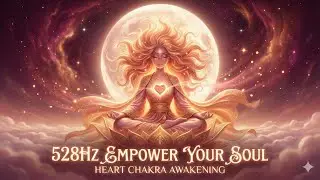 Heal The Heart: 528Hz Miracle Tone | Leo Full Moon Emotional Cleansing & Renewal