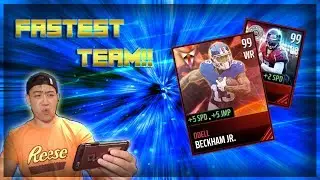 UNREAL FASTEST TEAM 99 SPEED EVERYWHERE!! DROPPING 100 POINTS?? MADDEN MOBILE 17 GAMEPLAY