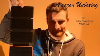 Amazon UNBOXING: Elzle Solar Powerbank 26800mAh