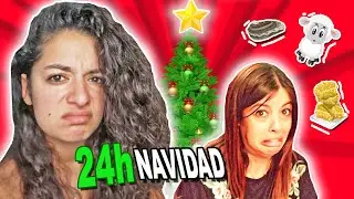 24 HORAS COMIENDO COMIDA DE NAVIDAD en FAMILIA! * Arivi TV