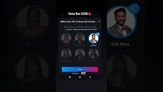 vote for  Gilli 🥰 #shorts #bbk12 #news #kannada #gillinata