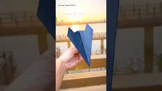 rocket paper jet 🥰 , how to make a paper airplane tutorial , easy paper craft toy #shorts #paper