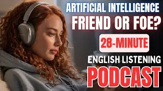 🤖 AI: Friend or Foe? || 28-Min English Podcast 🎧 || Advanced English Listening Practice