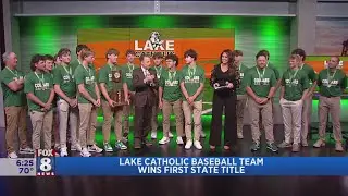Lake Catholic Cougars Baseball Team wins 1st State Title