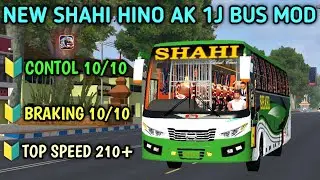 NEW SHAHI HINO AK 1J BUS MOD FOR BUSSID।। BUS SIMULATOR INDONESIA NEW HINO 1J BUS MOD 