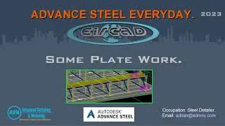 ADVANCE STEEL: Some plate work.