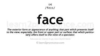 How to pronounce Face | English pronunciation