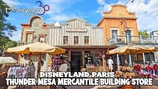 Thunder Mesa Mercantile Building Store in Frontierland Disneyland Paris (Sep 2022) [4K]