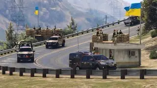 Russia  invasion Ukraine | Russian Air Force Attack On Ukraine Military convoy | Gta v