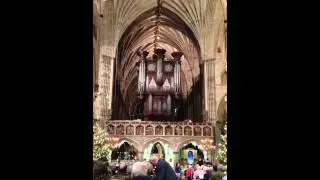 A service of lessons and carols for 2012 Christmas Eve in Exeter Cathedral