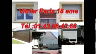 Vitrier Paris 18 eme T&eacute;l :01.43.66.43.66