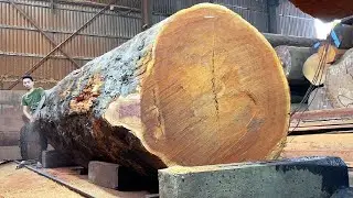 Amazing Woodworking Factory - Great Wood Cutting Technique, Raw Wood Production Process