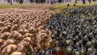 UEBS 2 | 21 000 Rohan Swordsmans VS 18 000 Monsters | Ultimate Battle Simulator 2 | UEBS 2
