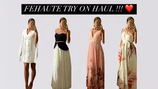 ✨ Fehaute Luxury Try-On Haul | Elegant Maxi Dresses 2025 🤍 #dresshaul #tryonhaul #fashion  #tryon