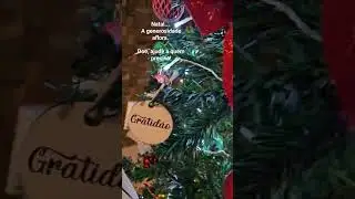Natal, tempo de amor, gratid&atilde;o, generosidade.