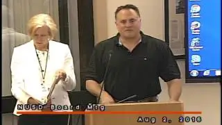 NUSD Board Meeting 8-2-2016