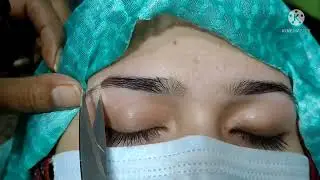 EYEBROW SLIT TUTORIAL / how to cut your slit / step by step full video #duabeautysaloonkotri