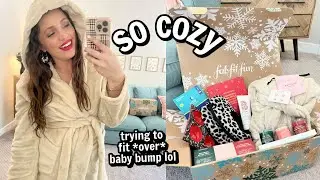 Loving all the cozy winter stuff + bump update lol // FabFitFun winter unboxing 2021!