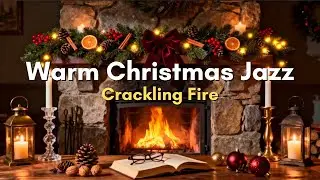 Cozy Christmas Fireplace 🎄 Warm Holiday Jazz & Crackling Fire (30 Minutes)