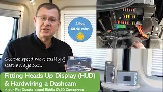 Установка проекционного дисплея (HUD) и подключение видеорегистратора в кемпервэне на базе Ducato