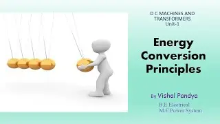 Energy conservation principle | Electromechanical energy conversion | Unit 1 | Lecture 1