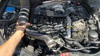 Boost Intercooler Hose Replacement Mercedes Diesel OM642 W211 E320
