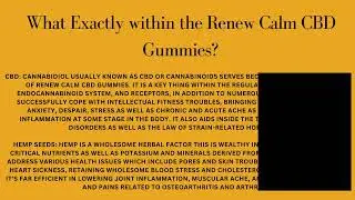 👉👉Renew Calm CBD Gummies Reviews (Pro & Cons Exposed) - Don&rsquo;t Buy Until Reading?💗👈