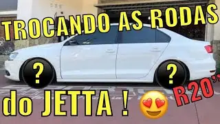 TROCANDO AS RODAS DO JETTA + SUSPENS&Atilde;O A AR + ARO 20 (PROJETO MUITOOO TOOP !!!! - JO&Atilde;O CARLOS SOM