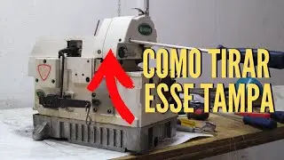Como desmontar a tampa da barra de agulha da Overloque Zoje 747| passo a passo | parte 1