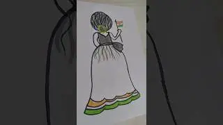 republic day drawing tutorial for kids #ytshorts #youtubeshorts #drawing #art
