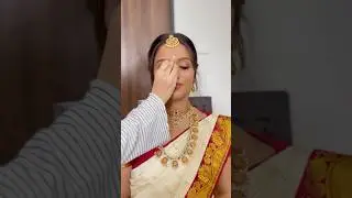 Bridal Makeover ✨on beautiful cat eyes 😍🤩 | #shortsfeed #makeup #bridelmakup #telugubride #brides