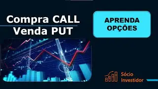 Venda de PUT e compra de CALL.