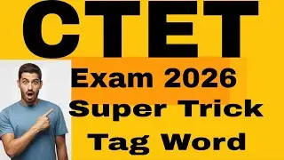 📚CTET exam2026 ||Super trick tag word||Trick||Exam Tricks ||in Marathi 📚📚