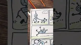 Funny Dog and Robot Comic:  Runaway Dog Walking unexpected ending  comic  | comic dub with OC
