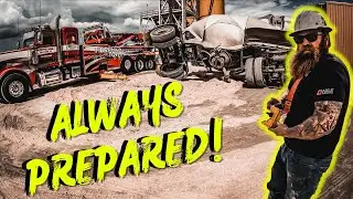 The cement plant called us to recover their truck with the rotator! (HEAVY RECOVERY!)