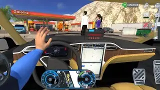 New Taxi Driver 3D - Tesla X Car City Driving Games! Taxi Simulator 2026 - Car Game Android Gameplay